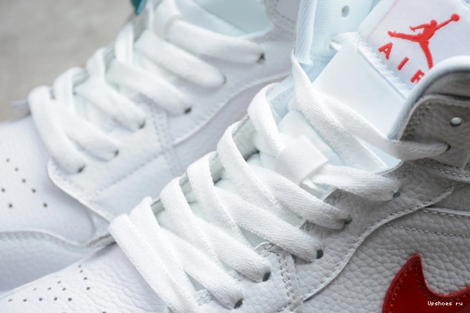 BQ6472-106 University White Mid 1 Jordan Red (W) 0728